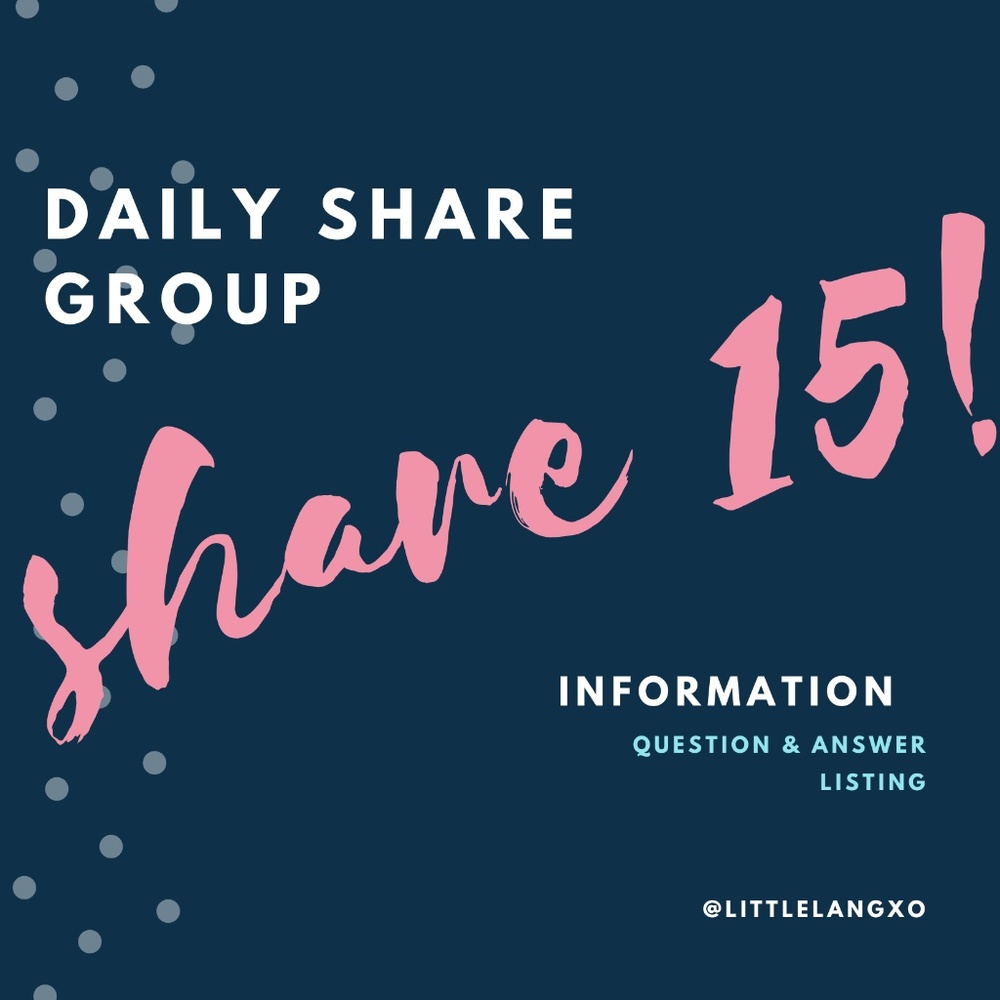 ❌CLOSED ❌ THURS JAN 23 • SHARE GROUP 15 - Picture 4 of 5